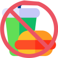 No food or drinks